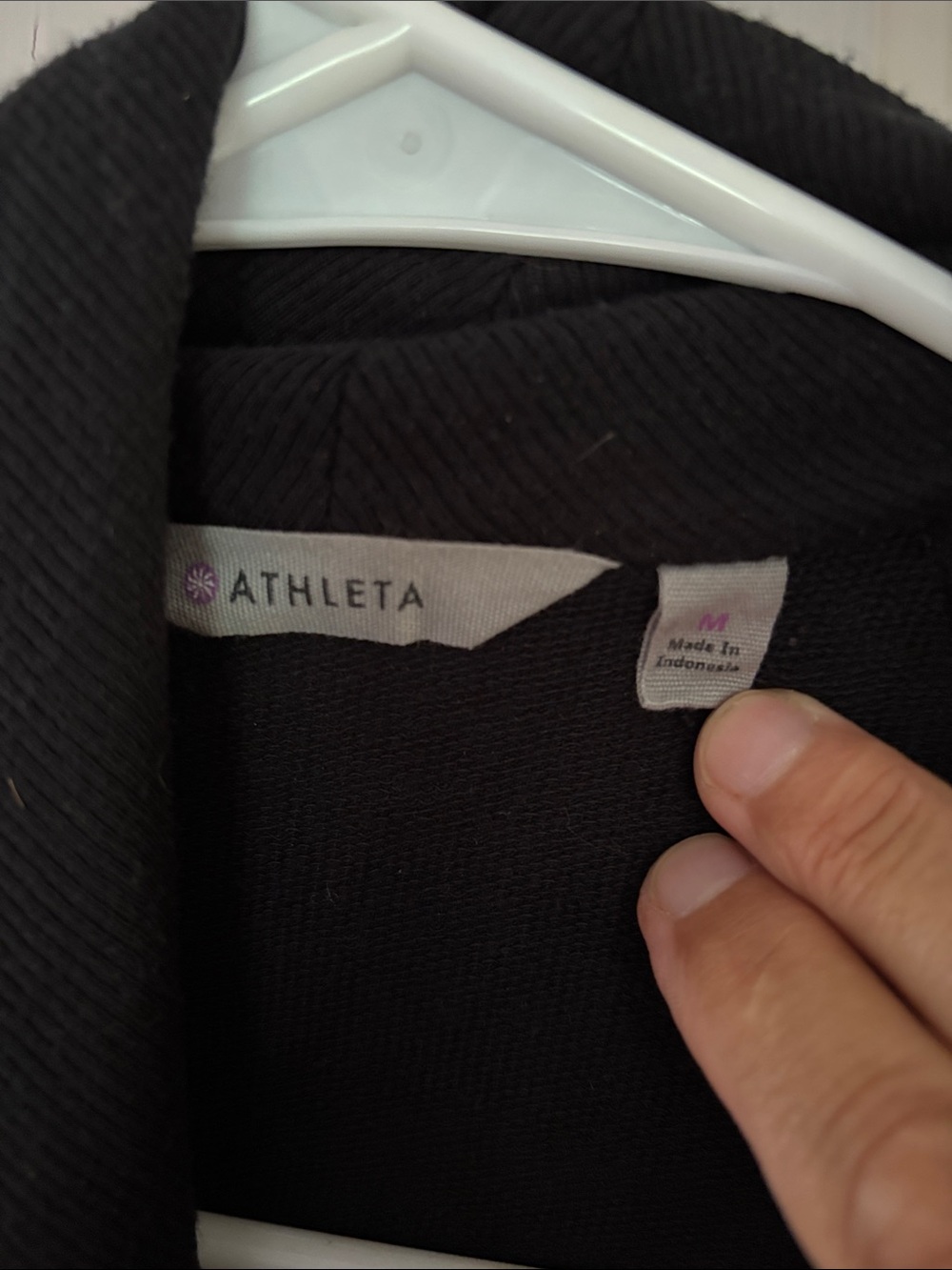 Athleta Black Open-Front Drape Cardigan - Picture 2 of 5